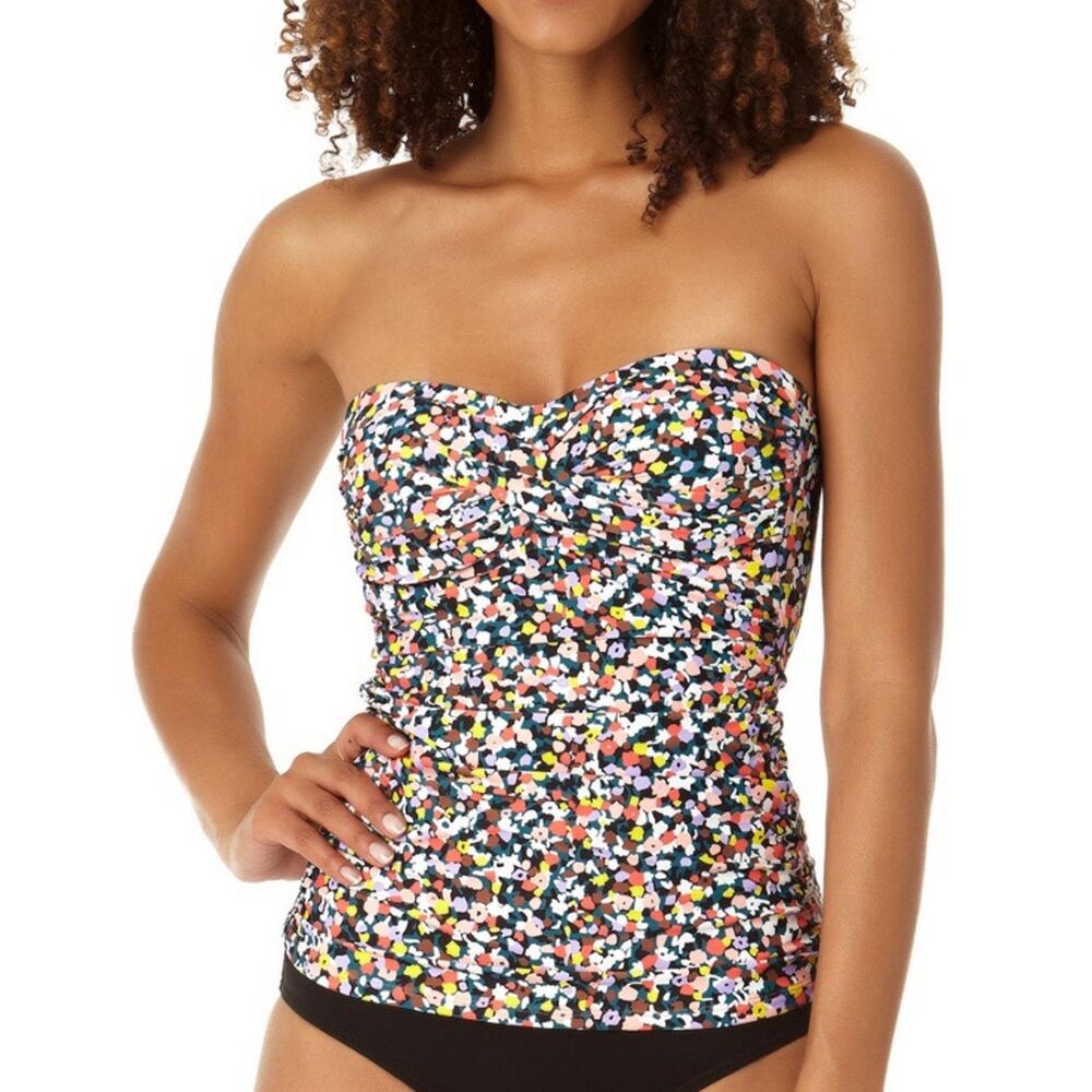 Anne Cole Women's Multicolor Tankini Top Size Medium NWOT Swimwear Bathing Suit